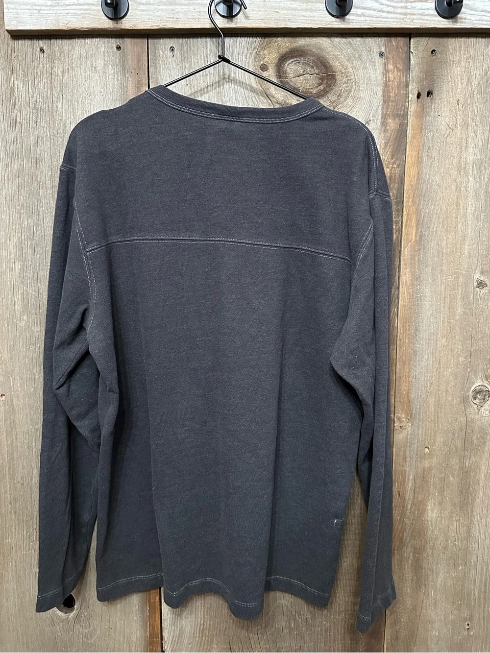 Y2K Old Navy Long Sleeve Graphic Top Gray Size Large Men’s